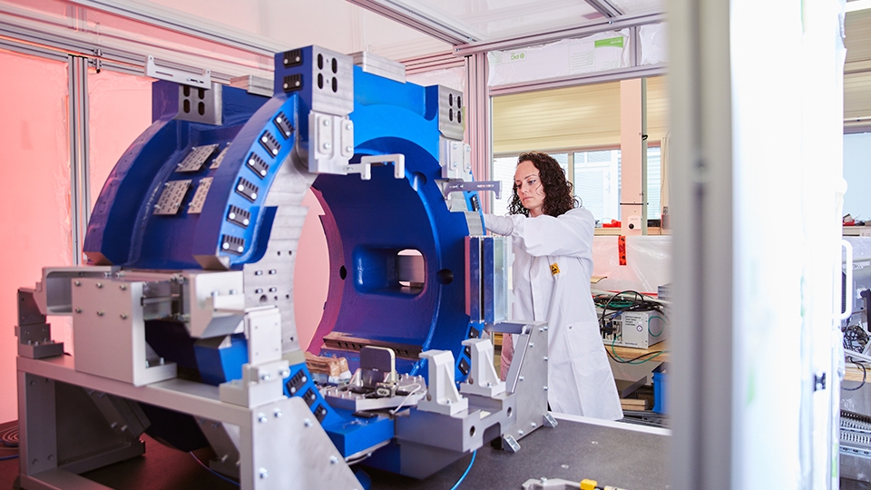 female coworking workig on prototype